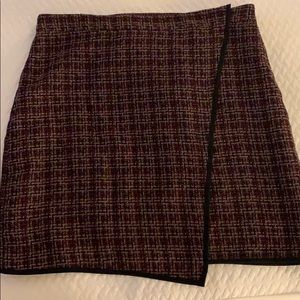 Loft asymmetrical tweed skirt
